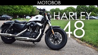 Harley Davidson 48 Test Ride amp Review 2017 Warrs Chelsea [upl. by Madora311]