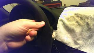 How to Clean an Alcantara Wrapped Steering Wheel [upl. by Hairom]