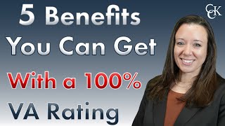 5 Benefits You Can Get With a 100 VA Disability Rating [upl. by Nenney507]