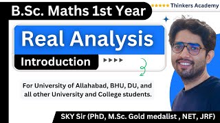 Real Analysis  Introduction  BSc 1st year  Maths  Elementary Analysis  Thinkers Academy [upl. by Esilehc]