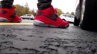 Nike Air Force Max redgrey anthracite on feet [upl. by Ykcim]