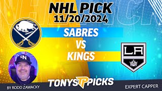 Buffalo Sabres vs LA Kings 112024 NHL Pick Today [upl. by Dnalwor]