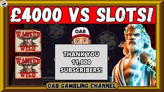 🌟£4000 VS SLOTS🌟 11000 SUBSCRIBER SUPER SPECIAL  PART 1 [upl. by Macfarlane815]