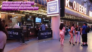 FREMONT STREET LAS VEGAS AFTER MIDNIGHT ROMANCE IS IN THE AIR JULY 2022 VLOG 648 [upl. by Yetnom]