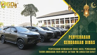 Penyerahan Kendaraan Dinas Hasil Pengadaan TA 2020 untuk Satuan TNI Angkatan Darat⁣ [upl. by Iliam]