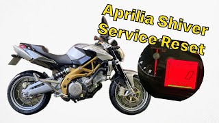 Aprilia Shiver Service Reminder Reset  Aprilia Spanner Light Dash Reset [upl. by Kimmy]