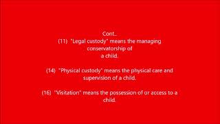 Texas Penal Code 2503 Interference with Child Custody and Missing Child Reports [upl. by Launce557]