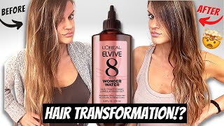 HEALTHY HAIR IN 8 SECONDS LOreal 8 Second Wonder Water Review [upl. by Lynsey]