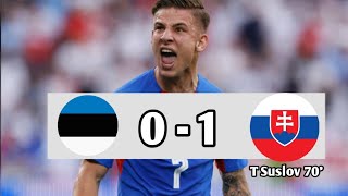 Estonia vs Slovakia 01 Highlights  UEFA Nations League 2024 eFootball Game Play [upl. by Agbogla913]