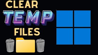 How To Delete Your Temporary Files In Windows 11  Clear Temp Folder [upl. by Sabella]