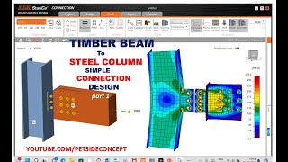 9 TIMBER Beam to STEEL Column Connection Design EUROCODE UK [upl. by Howlan]