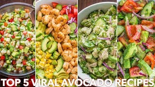 Top 5 MEGA VIRAL Avocado Recipes  Natashas Kitchen [upl. by Hi]