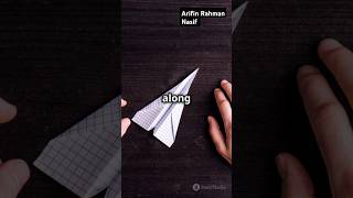 how to make the perfect paper plane in 60 secarifinrahmannasif paperplane artsandcrafts shorts [upl. by Ethe]