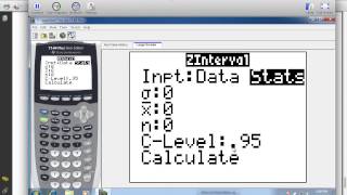 05 Using the TI 84 Calculator to Find Confidence Intervals [upl. by Aizatsana]