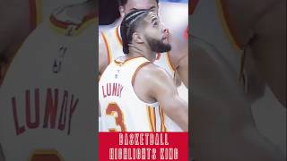 LUNDY delivers this WINNER for the HAWKS 📦 nba basketball sports highlights reels shorts fyp [upl. by Pier]