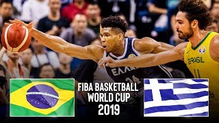 Brazil 🇧🇷 vs Greece 🇬🇷  Classic Full Games  FIBA Basketball World Cup 2019 [upl. by Ielarol843]