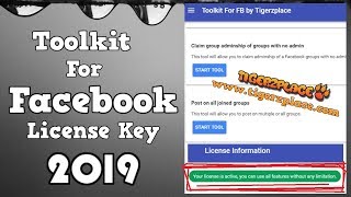 Latest  Toolkit For Facebook License Key 2019  by Tigerzplace [upl. by Elder]