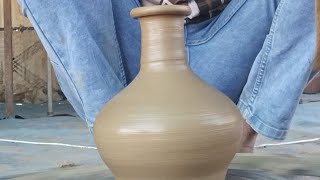 Throwing a Round Bellied Vase with Flared Top  Matt Horne Potteryprajapati shankar [upl. by Lorolla]