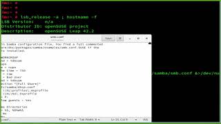 How To install Samba server on openSUSE Leap 422 [upl. by Yahs]