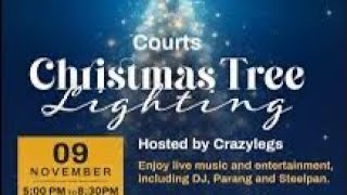 Courts Christmas Tree Lighting Parang Steel Pan Santa Claus in Trinidad 🇹🇹 [upl. by Gustavo435]