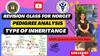 Tricks to solve pedigree analysisdominant recessive and x linked autosomalhow to solve norcet [upl. by Erehpotsirhc271]