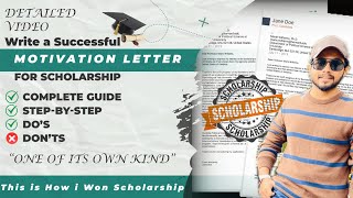 How to Write a Winning Motivation Letter for Fully Funded Scholarship  Tips amp Tricks 2025 [upl. by Goldia]