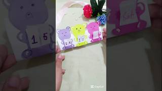 Diy cute calendar 🗓💜table calendarpaper calendarcalendar for table decorshortsdiytrending [upl. by Yendyc]