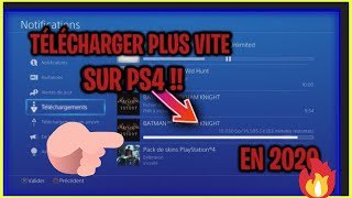 Comment Télécharger Plus Vite Sur PS4 Astuce 2020 [upl. by Suckram224]