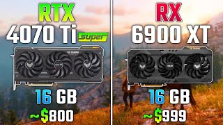 RTX 4070 Ti SUPER vs RX 6900 XT  Test in 7 Games [upl. by Fons422]