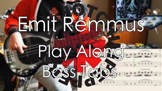 Red Hot Chili Peppers  Emit Remmus  Bass Cover  Play Along Tabs and Notation [upl. by Alraep]