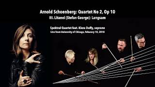 Arnold Schoenberg String Quartet No 2 Op 10  Mvts III amp IV [upl. by Eddana]