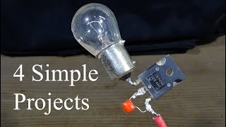 4 Simple Electronic Projects diy electronics circuit [upl. by Thordia]