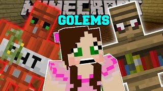 Minecraft TOO MANY GOLEMS TNT GOLEM DIAMOND GOLEM EMERALD GOLEM amp MORE Mod Showcase [upl. by Aridaj407]