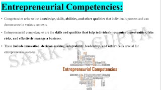 Entrepreneurial competencies list  Entrepreneurial competencies examples 2024 MBA [upl. by Akamaozu378]