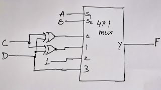 Q 437 Implement the following Boolean function with a 4  1 multiplexer and external gates [upl. by Joli310]