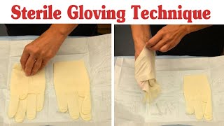 Sterile Gloving Technique  Applying And Removing Sterile Gloves [upl. by Norven]