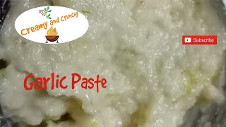 Garlic Paste ।। How to make garlic paste।। Garlic paste recipe।। [upl. by Akemihs]