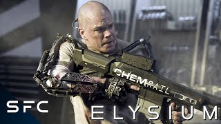 Elysium Max vs Kruger Final Fight Scene 4K HD Clip [upl. by Aicina]