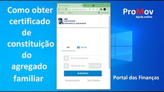 Como obter o certificado de constituição do agregado familiar Portal das Finanças [upl. by Atnoled239]