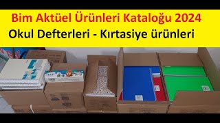 Bim Aktüel Ürünleri Kataloğu 2024  Okul Defterleri  Kırtasiye ürünleri keşfet [upl. by Healy]