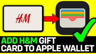 How To Add HampM Gift Card To Apple Wallet 2024 [upl. by Amorete]