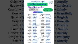 Word Formation Adding Suffix quotlyquot [upl. by Enalb511]