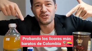 Probando los 5 Licores más Baratos de Colombia 🥃🇨🇴 [upl. by Aznola254]