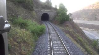 Traveling in the cab of TCDD DE 22000 to Elazığ  MADEN Cab View [upl. by Moncear399]