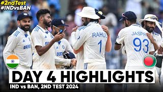 India vs Bangladesh 2nd Test DAY 5 Full Match Highlights  IND vs BAN 2nd Test DAY 5 Full Highlights [upl. by Eustace]