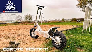 ELEKTRISCHE OFFROAD STEP deel 4 de testrit [upl. by Nohsed482]