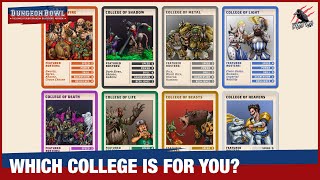 DUNGEON BOWL  WHICH COLLEGE IS FOR YOU All Eight Colleges Of Magic With Strengths amp Weaknesses [upl. by Benton]