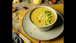 Cream Of Cauliflower Soup  without cream  Healthy Soup  Recipe by Cookbook Dhaka [upl. by Anoiuq]