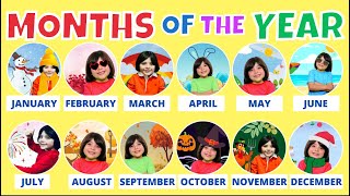 Months of the year  Song for Kids [upl. by Kcirdes]