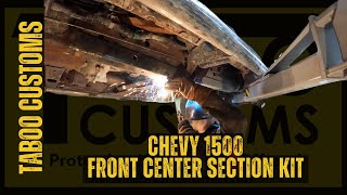 0714 Chevy 1500 Frame Rust Repair  Rear Under Cab Crossmember to Transmission Crossmember Area [upl. by Lilla]